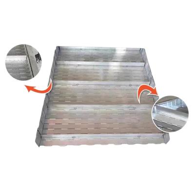 China Customized Stainless Steel Roller Transmission Chain Hinged Belt Chip Conveyor for sale