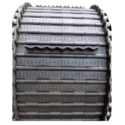 China Galvanized Steel Sheet Chip Conveyor Chain Plate Of Chip Cleaner for sale