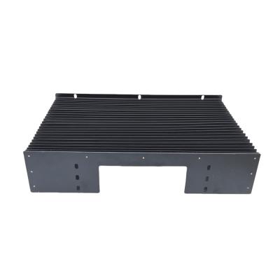 China Black Accordion Bellows Covers Rotary Machine Way Cover Bellows for sale