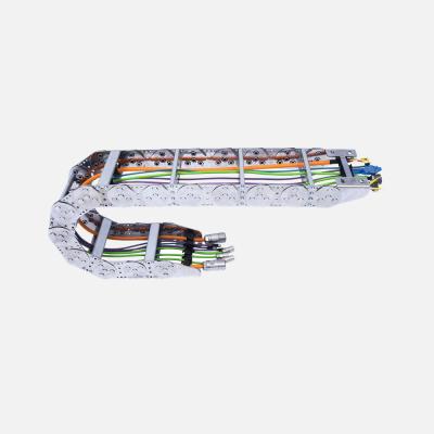 China Custom Made Steel Cable Drag Chain Cable Carrier 47mm 58mm 68mm Inner Height For Machine Tool for sale