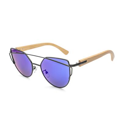 China Customized Handmade Sunglasses Metal New Style Fashion Design Sunglasses Wood Glass Modern Handmade Bamboo Sun Glasses for sale