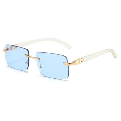 China Designer 2021 Fashion Sunglasses Square Frameless Sunglasses Sun Shade Men and Women Sunglasses for sale