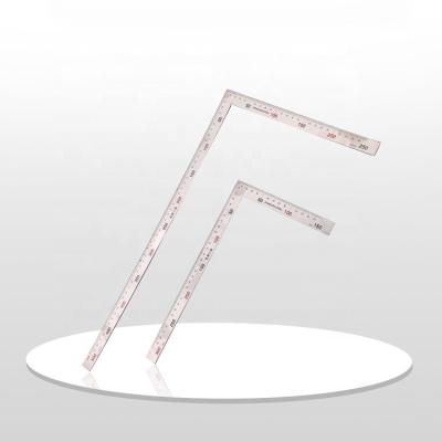 China Thickened L Type Square 300*150 Thickened Turn Ruler 1.8MM500*250 Angle Ruler Stainless Steel Right Angle Ruler for sale