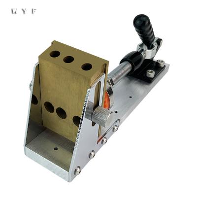 China Connect Planks Pocket Hole Jig System WYF With Step Drill Jig Woodworking Flange Woodworking Drill Locator For Wood Slanted Hole Drilling for sale