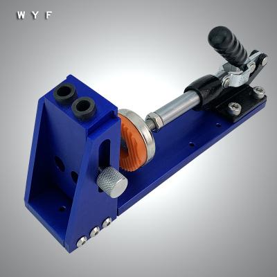 China Connect Planks Pocket Blue Hole Jig System Flange Woodworking Jig Marker For Wood Sloped Hole Drilling WYF-A01 for sale