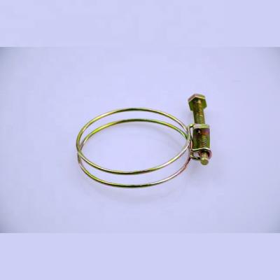 China General Industry Spring Coil Double Hose Clamps for sale