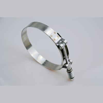 China Pipe Connection T-bolt Hard and Soft Hose Clamp for sale