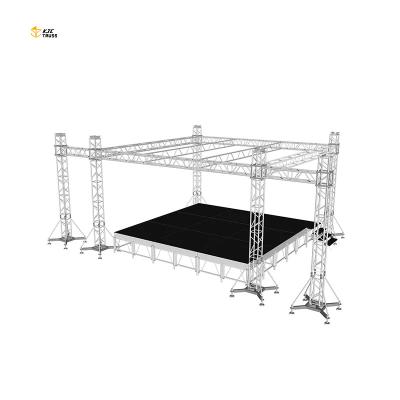 China 6082-T6 Aluminum Concert Music Festival Event Stage Platform Truss Stage Platform for sale