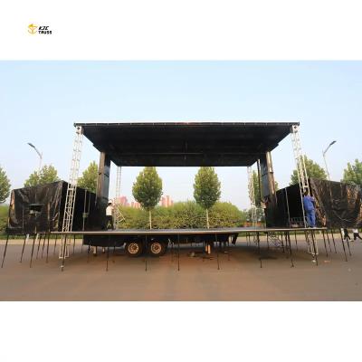 China 6082-T6 hot sale outdoor mobile concert show truss with stage for sale for sale