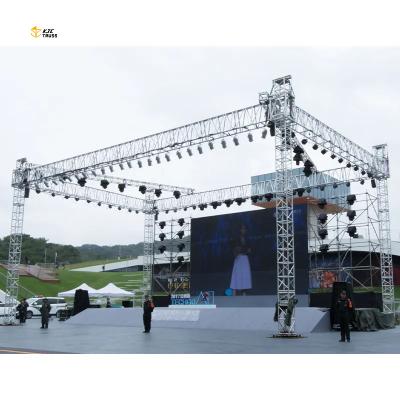 China Concert 350*350 mm concert truss Batang DJ guitar roof prices vocal aluminum rack light Steel roof truss for sale