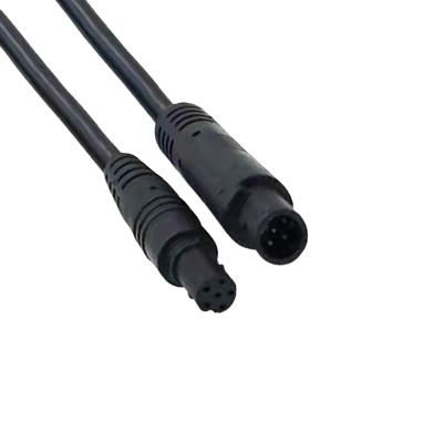 중국 LED 6pin male to female 6pin electrical extension cable china manufacturer 6pin male connectors led connectors 판매용