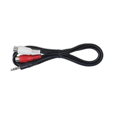 China Male 3.5mm aux. 0.2m DVD Player to 2 RCA Female Extension Adapter Audio Cable à venda