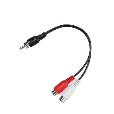 中国 0.2m Audio Audio RCA 1 Male To Audio Cable 2 RCA Y Type Female Cable 販売のため