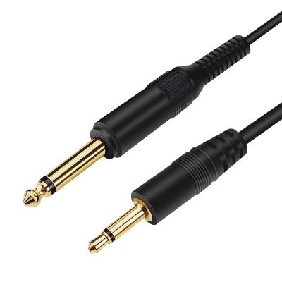 China Professional Car Audio Jack 6.35 Mm Mono Plug To 3.5 Mm Mono Cable Earphone Jack en venta