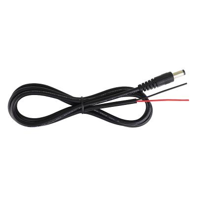 China COMPUTER Female 5521 1.5m Core 22AWG 2 Core Wire 5.5*2.1mm Female To Male Open End 5521 DC Plug Jack Cable for sale