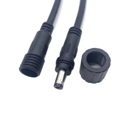 중국 Industrial dc 5521 Yigao power cable DC 5.5*2.1 male to male to open end waterproof DC cable 판매용