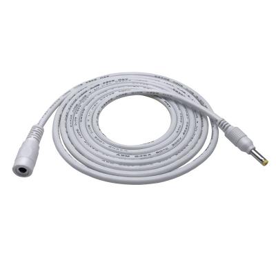 China Industrial 1m DC4.0*1.7 Male To Female White Power Extension Cable 4.0 x 1.7mm for sale