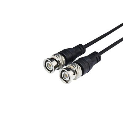 China Surveillance Video Cable Camera Connection Cable RG59 Wire BNC Male To Male Connector 5.0 Mm BNC Auxiliary Audio Cable à venda