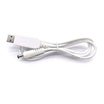 China Black White High Quality MP3/MP4 Player 1m Power Rig Charger 5.5*2.5mm DC 5V To 12V Wifi Router USB Power Cable for sale