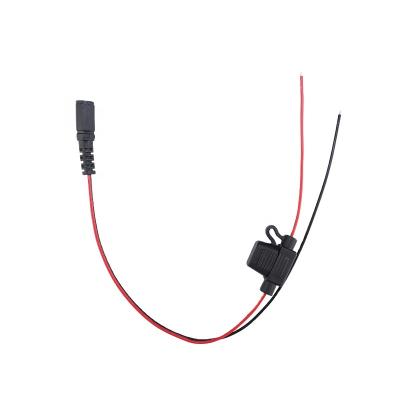 중국 20AWG DC5521 Waterproof Flexible DC Fuse Block DC5521 Waterproof Male Female Connector With Fuse Seat Line 5A 판매용