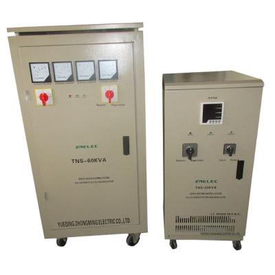 China TNS 50kva voltage stabilizer/50kw three phase voltage regulator for sale