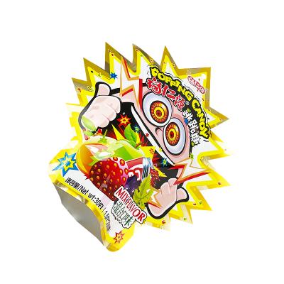 China Pop Rocks Candy Cute Mylar Bag Aluminum Foil Moisture Proof Special Shaped Snacks Packaging Bag for sale