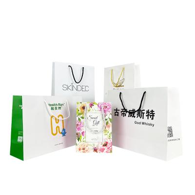 China Shopping Bag Recyclable Paper Shopping Shopper Recyclable Paper Bag Black Retail Shopping Bag for sale