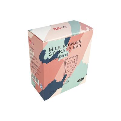 China Environmental Paper Box Cardboard Box Milk Bag Packaging Breast Milk Storage Bag In Box for sale