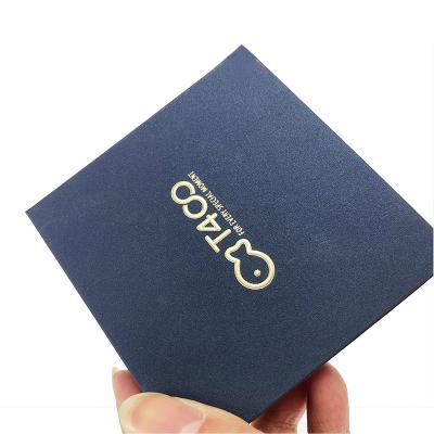 China Customized Recyclable Logo Jewel Box Packaging Cardboard Paper Jewelry Box For Bracelet Earrings Gifts for sale