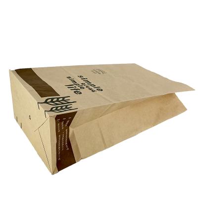 China Yixing Disposable Custom Llevar Paper Bags Takeout Bags OEM/ODM Logo Bolsas Para Kraft Paper For Food Snacks Bread Burgers for sale