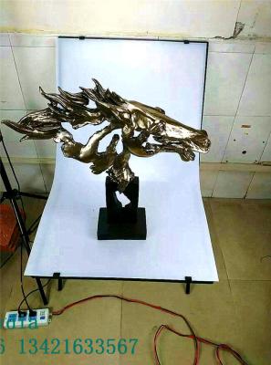 China Abstract Horse Head Copper Imitation Resin Products for Commercial Areas Furniture Decoration for sale