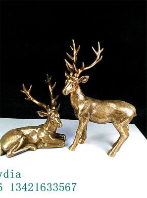 China Animal Files Spotted Deer  Axis Deer in Find Bronze Finish Designed for Anime Collectors for sale