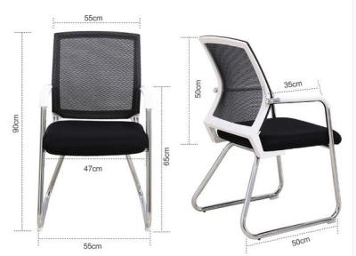 China Four-leg mesh chair  for conference room, office building and rest room Designed in Human Body Engineer for sale