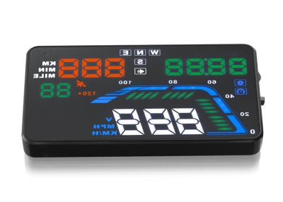 China DC8 - 18 - 24V Audi Q7 Mini Head Up Display GPS A8 HUD Speedometer KMH MPH And Speed Warning System for sale