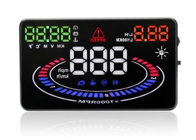 China Brightness Adjustable Head Up Display Auto E300 HUD  , 5.5 Inch Multi - Color Car Windscreen Display for sale