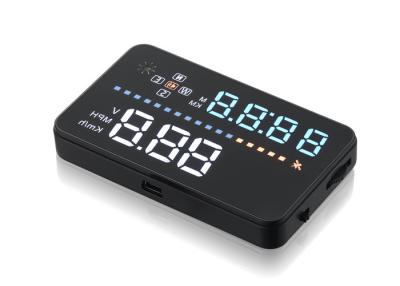 China Green White LED Display Compass HUD A3 Multi - Function PC + ABS Material Customized for sale