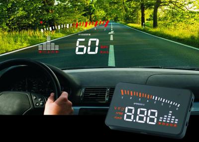 China Speed Alarm Head Up Display X5 , 3.5 Inch Obd Ii Head Up Display Speedometer for sale