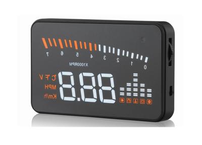 China X5 3.5 Inch Screen Hud Speed Display , Low Voltage Alarm Portable Car Speedometer for sale