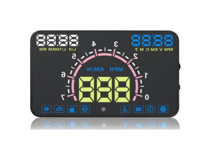 China E350 Hud Windshield Speedometer Display , Overspeed Alarm Hud Car Head Up Speed Display for sale