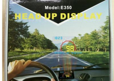 China 9V ~ 16Vdc Windscreen Speed Display Without Glare , E350 HUD Car Windshield Projector for sale