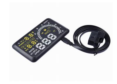 China Engine Fault Alarm Windshield Heads Up Display W02 Instantaneous Fuel Consumption for sale