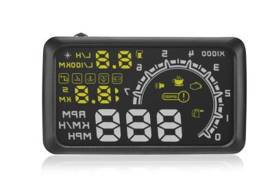 중국 속도 높은 쪽으로 OBD2 차량 머리는 W02를 5.5 인치 자전 속도 5000r RPM 경보 5.5