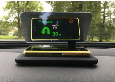 China Safe Driving Hud Mobile Navigation Bracket , 6 Inch GPS Holder For Car Dashboard for sale