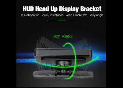 China Black Smartphone Heads Up Display HUD Holder Dash Mount Sticky Bracket PC + ABS Material for sale