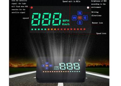 China Car And Trucks Universal Trip Computer A2 GPS USA Aftermarket 3.5 Inch Speed Compass HUD for sale