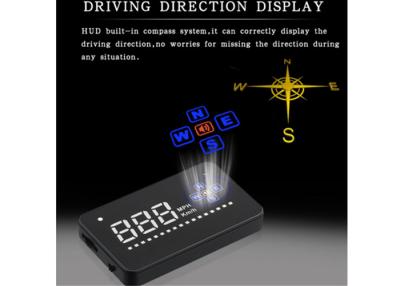 중국 소형 아우디 A2 GPS 나침의 HUD 머리 위 전시 KM 나침의 속도 경보 다 색깔 LED 판매용