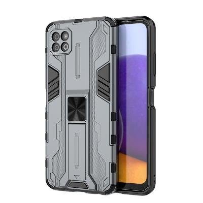 China Kickstand Bracket Smartphone Case Hard Shockproof Shockproof Magnetic Cover For Samsung Galaxy A22 5G A03 A02s A12 A32 4G A33 A13 for sale