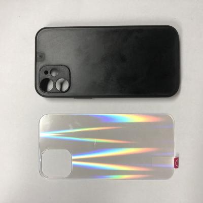 China Shockproof White 2D Printing Shockproof Mobile Accessories Phone Sublimation Case With Aurora Glass Screen Protector For iPhone X 11 12 13 pro xs max for sale