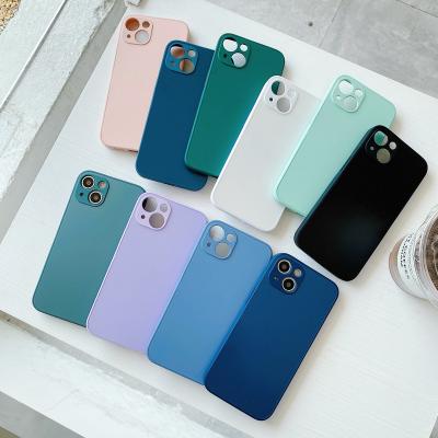 China Shockproof Shockproof For iPhone 13 Max Matte Shockproof Phone Cover With Logo Printed For iPhone 12 Pro Glass Phone Case AG for sale