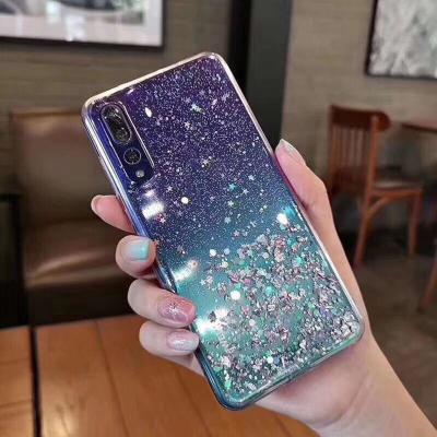 China New Arrival Glitter Phone Case Women Shockproof Cell Phone Girls Shockproof Cover Cases Shockproof Soft Case For Samsung S21 ULTRA S22 A51 A71 S20FE for sale